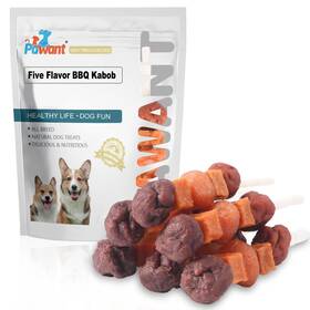 Pw-wuse-227 Pawant Dog Treat Snacks Chewing Multi-flavor Kabobs Made With Chicken Live