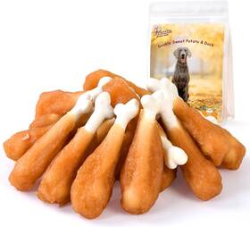Pawmate 445012728741 Dog Treats Chicken Wrapped Calcium Bone Rawhide-free Grain-free Training