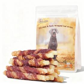 Pdwc030a32 Pawmate Triple Flavor Dog Treats Chicken Duck Wrapped Cod Sticks