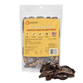 Pawsomely Healthy 198715738643 Crunchy Beef Spleen Jerky For Dogs 3 Ounce Pack Of 1