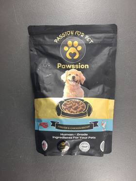 Pawssion 860011722984 Lobster And Chicken Biscuit Human Grade 12 Oz Bb 5/24/2026