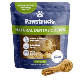Pawstruck 810061802266 Natural Dental Chews For Small Medium Dogs And Puppies - Vet Recommended Brush