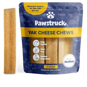 Pawstruck 810061802327 Himalayan Yak Dog Chew 3-4 Oz. Pieces Natural And Cow Milk/cheese From Hi