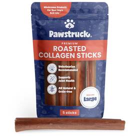 Pawstruck 810061802341 Collagen Sticks For Dogs - Low Odor 10 Pack Vet Approved