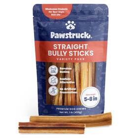Pawstruck 850005963646 Premium 5-8 Inch Bully Sticks For Dogs - 12 1 Lb Bag 100% Dig