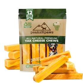 Peaksnpaws 615272701779 Yak Cheese High Protein Himalayan Dog Chews Natural Treats Lactose Fr