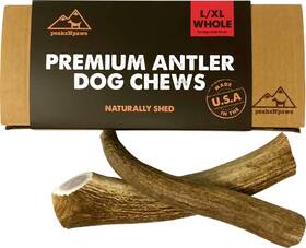 Peaksnpaws 718598720001 Premium All-natural Grade A Elk Antlers For Dogs No Additives Preservativ