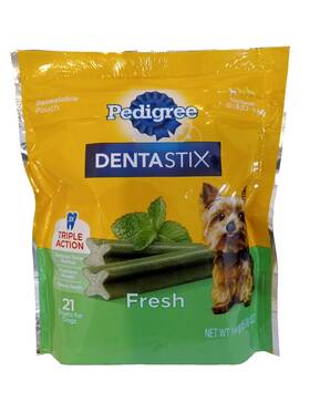 Pedigree 023100139685 Dentastix Treats Fresh For Toy Small Dogs Pack Of 21 Exp 7/25 5.08 Oz