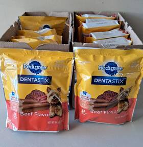 13-bags Pedigree 023100139760 Beef Flavored Dentastix For Small Dogs 24 Pcs Ea Exp 08/25 New