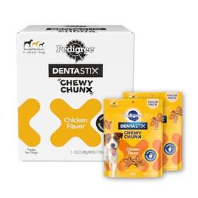 Pedigree 023100144351 Dentastix Chewy Chunx Dental Treats Small/medium Dog 13.5 Oz Pouches Pack