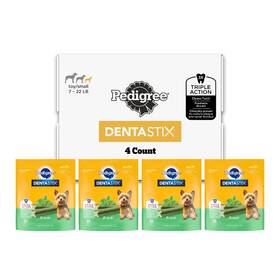 Pedigree 023100146485 Dentastix Small And Toy Breed Dog Treats Fresh Flavor 51 Pack Of 4