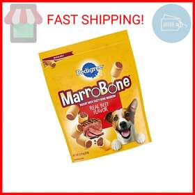 Pedigree 058496700133 Marrobone Dog Treats Real Beef Flavor Crunchy Biscuit 6 Lb. Pack