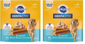 10113527 Pedigree Dentastix Large Breed Dog Treats Original Beef And Fresh Flavor