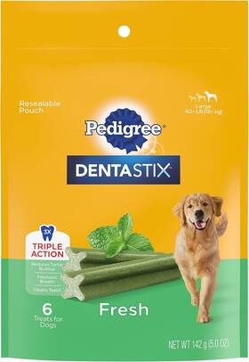 10144544 Pedigree Dentastix Dental Dog Treats For Large Dogs 6 Count Pack Of 14