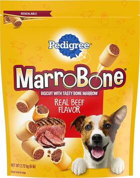 10165366 Pedigree Marrobone Real Beef Flavor Crunchy Dog Biscuit Treats 6 Lbs