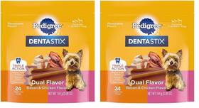 10191149 Pedigree Dentastix Dual Flavor Small Dog Dental 5.08 Ounce Pack Of 2