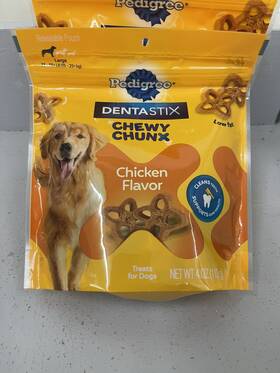 10241940 Pedigree Dentastix Chewy Chunx Dental Treats Large Dog 3 Packs Of 4 Oz