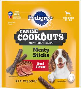 10284558 Pedigree Canine Cookout Soft Dog Treats Beef Flavored 5.36 Ounce Pack Of 7