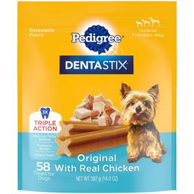 Pedigree 231001399064 Dentastix Original Flavor Toy And Small Breed Dog Treats 14 Oz. Bag