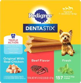 Pedigree 313033143164 Dentastix Small And Toy Breed Dog Treats 2.36 Lb. Variety Pack