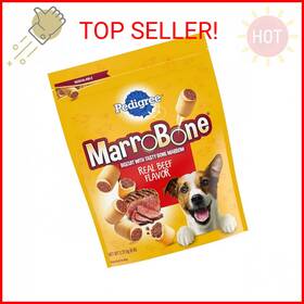 Pedigree 445037868880 Marrobone Dog Treats Real Beef Flavor Crunchy Biscuit 6 Lb. Pack
