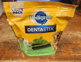 55001kxm11a Pedigree Dentastix Fresh Mint Dental Treats Adult Large Dog 36 Count