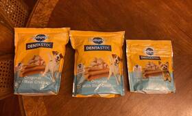 Bb11 Pedigree 3 Dentastix Dog Dental Treat Original With Real Chicken 25 Ct Read