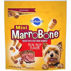 K3213800 Pedigree Mini Marrowbone Dog Treat For Small Dogs 15-oz