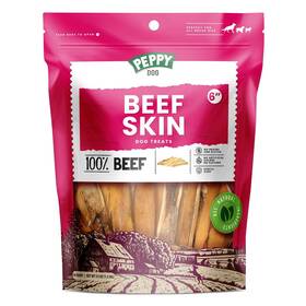 Peppy Dog 902808167730 All Natural No-hide Chews Made From Beef Skin Long Lasting Treats F