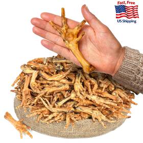B0dyv6f5t8 Peppy Dog All Natural Chicken Feet Treats 100 Pcs Dehydrated For Freshness Suppo