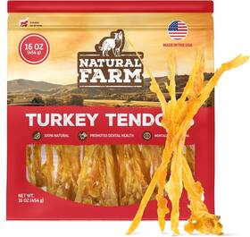 Pet 313034810881 Turkey Tendons For Dogs 16oz Pack Hypoallergenic Dog Treats Rawhide Alternat