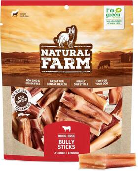 Pet 313055118102 Odor Free Bully Sticks 2-3 Inch 1 Pound For Small And Medium Dogs - 100% Beef C