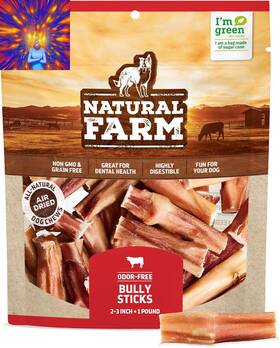 Pet 744110938234 Odor Free Bully Sticks 2-3 Inch 1 Pound For Small And Medium Dogs - 100% Beef C