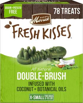 66032 Pet Care Fresh Kisses Natural Dental Chews Infused With Coconut And Botanical Oils For Ti