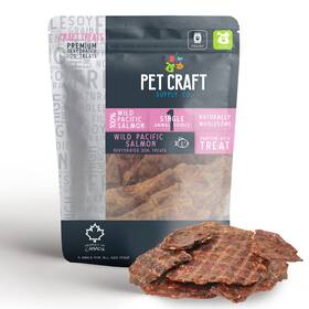 Pet Craft Supply 847388087175 Wild Caught Pure Dehydrated Pacific Salmon Packed With Oil Natural Dog
