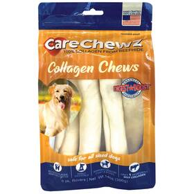Pet Factory 094983784194 Carechewz Collagen 9 Inch Rovers Dog Chew Treats - Natural Flavor 6 Count/1 Pack