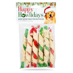 90124 Pet Factory Holiday Munchy Mini Rolls