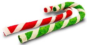 94007 Pet Factory 2-pk 10 Inch Holiday Amer Beefhide Munchy Cane J6xt