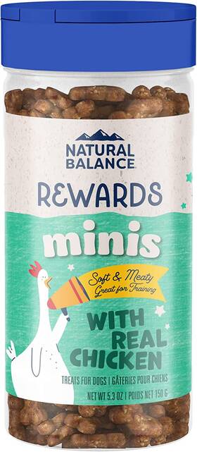 2363385217 Pet Foods Inc. Limited Ingredient Minis Rewards With Real Chicken Dog Training Treats 5.3-oz