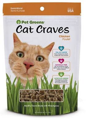 Pet Greens 669828101001 Bell Rock Growers Semi-moist Cat Treats Roasted Chicken - 3oz