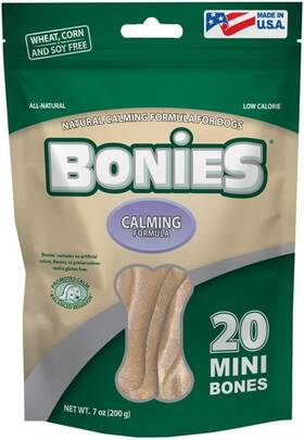 Pet Health Solutions 814087003720 Bonies Natural Calming Multi-pack Mini 20 Bones / 7 Oz