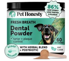 Pet Honesty 850063385053 Dog Breath Freshener Dental Powder For Teeth Cleaning Plaque Off