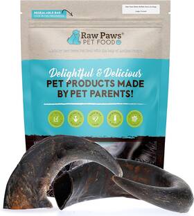 Pet Inc. 313111494447 Water Buffalo Horns For Dogs Large 2pc - Long Lasting Chew