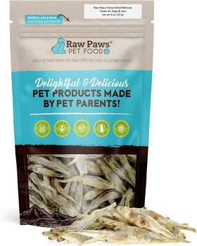 Pet Inc. 744110534962 Smelt Freeze Dried Minnows For Cats And Dogs 2-oz - Made In Usa Fi