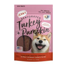 Pet Jerky Factory 811506030060 Premium Turkey And Pumpkin 5 Oz. Dog Treats 100% Human Grade Usa Ma