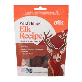 Pet-jerky-treats 850047164018 Wild Things Elk Recipe For Dogs 4 Oz Soft Dog With As 1st