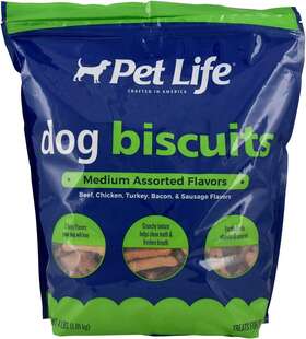 Pet Life 041746029085 Medium Assorted Dog Biscuits 4lb