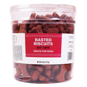 Pet Life 041746029177 Basted Beef Flavor Biscuits Dog Treats 6lb