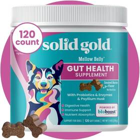 Pet Llc 705353765513 Solid Gold Dog Probiotic Chews - Bacon Flavor Soft 120 Count