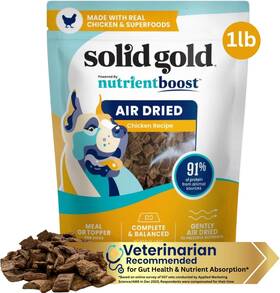 Pet Llc 744759415653 Solid Gold Air Dried Dog Food Toppers For Picky Eaters - Healthy Treats 1 Lb